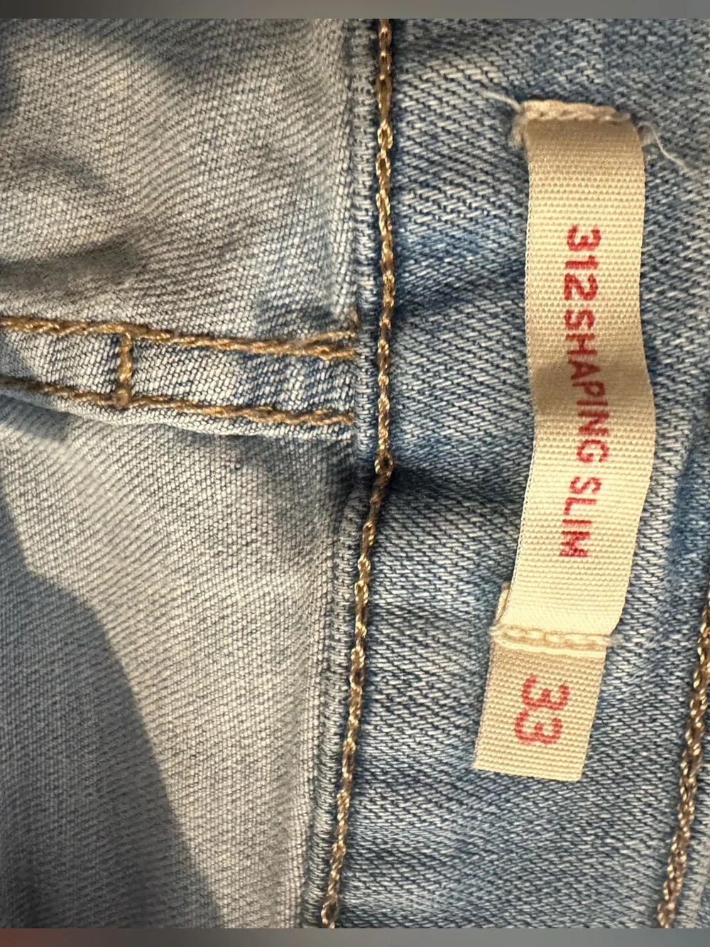 Levi's Light Wash Slim Straight Jeans